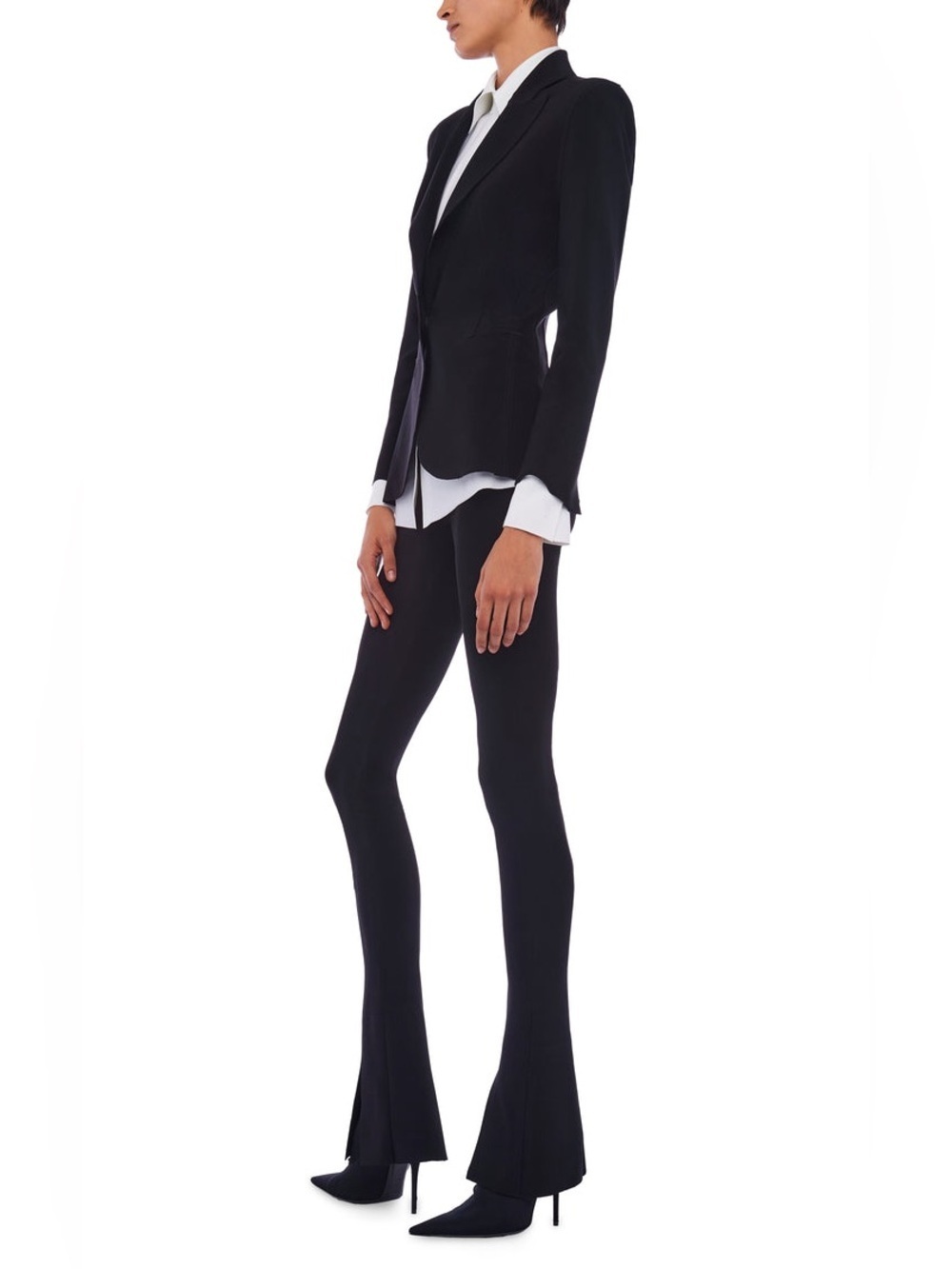 Norma Kamali Spat Legging $195 Split Hem flare Pants BRAND NEW size S